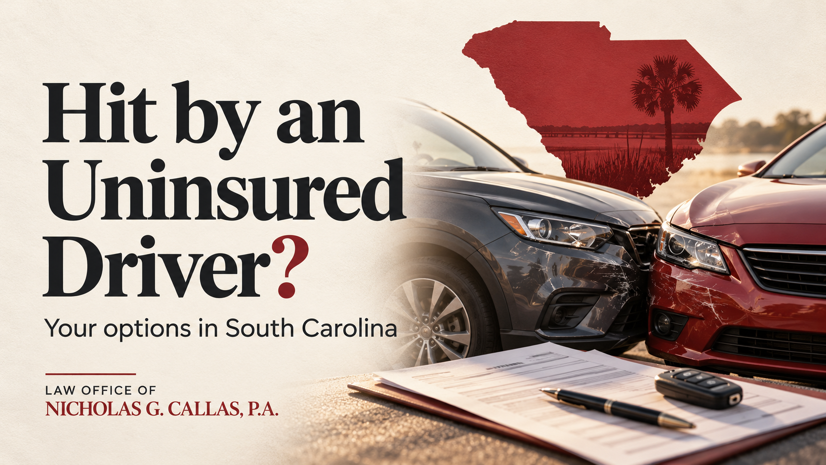 Hit by an uninsured driver? Your options in South Carolina — Law Office of Nicholas G. Callas, P.A.